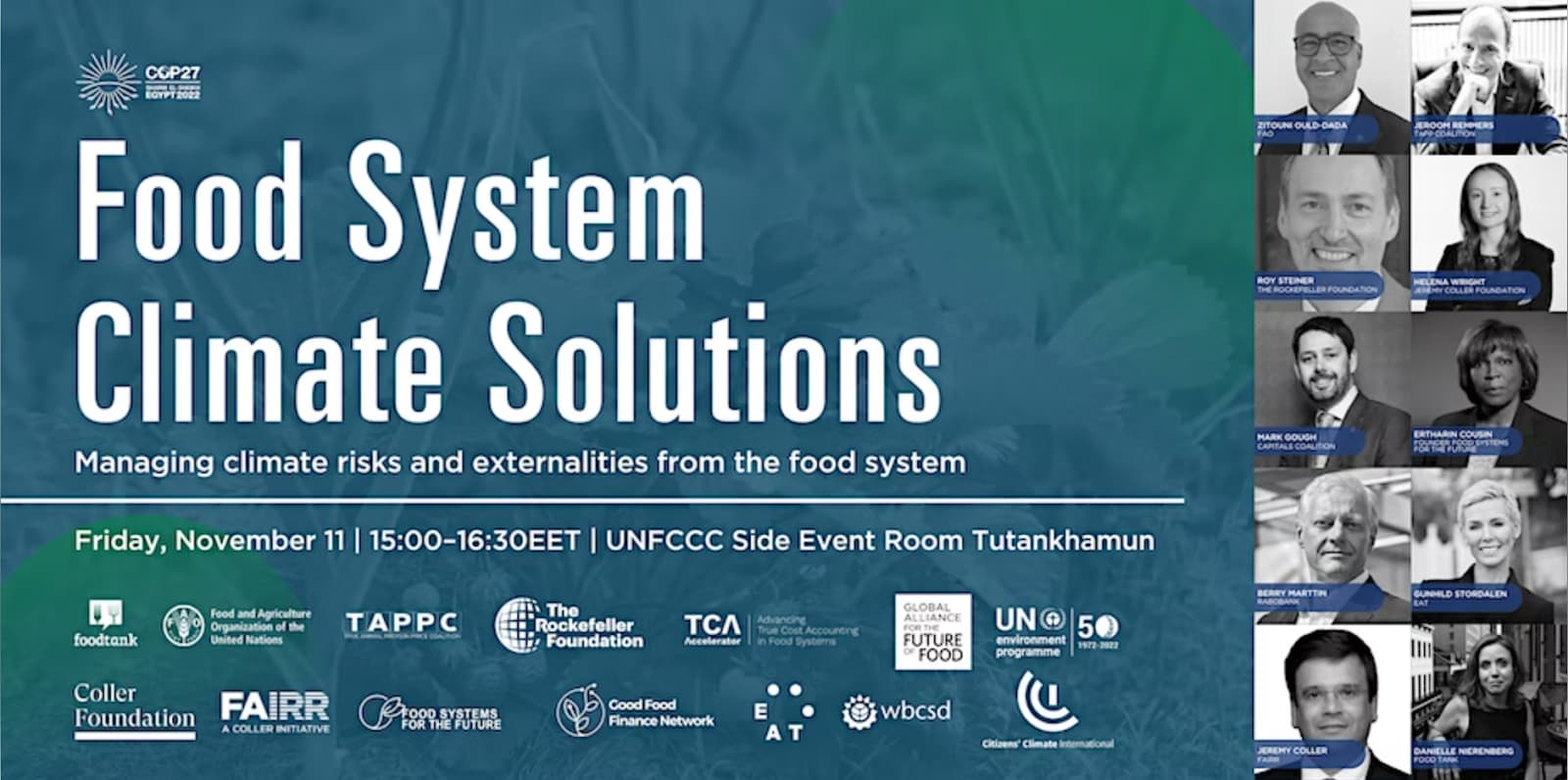 Food System Climate Solutions: Managing Climate Risks and Externalities from the Food System
