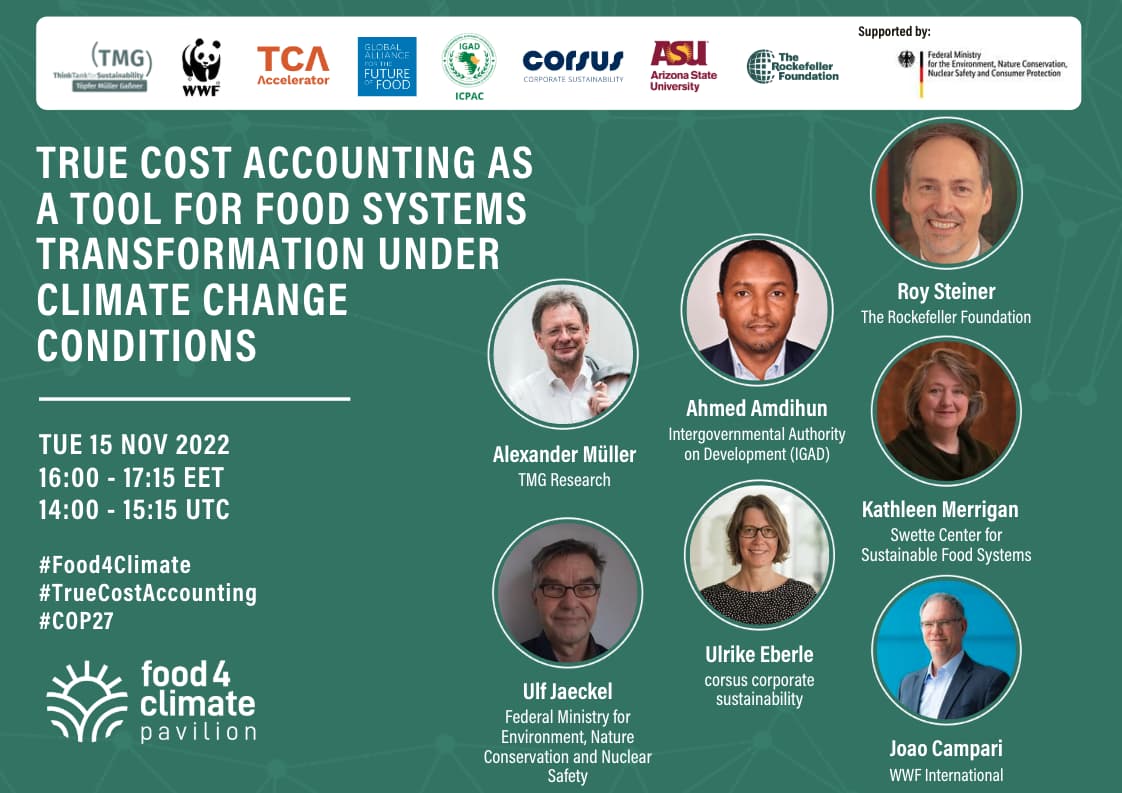True Cost Accounting as a Tool for Food Systems Transformation under Climate Change Conditions
